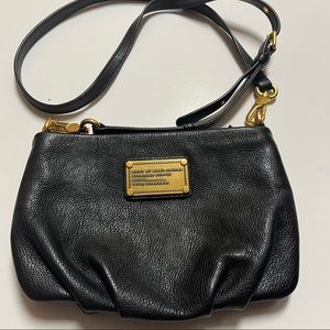 Marc By Marc Jacobs black leather crossbody designer handbag new condition
